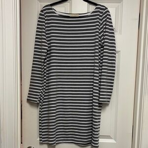 Chic Striped Long Sleeve Dress